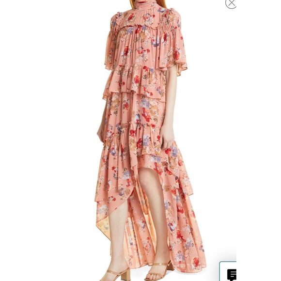 cinq a sept Dresses & Skirts - CINQ À SEPT Jamie Floral Print High-Low Maxi Dress 0 NEW